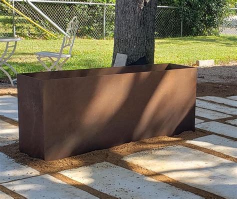 custom metal planters